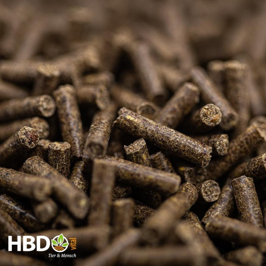 Foto von HBD’s MonoSelen - Eine Nahaufnahme von HBD’s MonoSelen zeigt bräunliche Pellets.